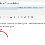 قرار دادن کد کوتاه در ویرایشگر کلاسیک وردپرس