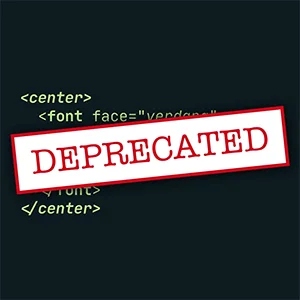 تگ های منسوخ شده در HTML