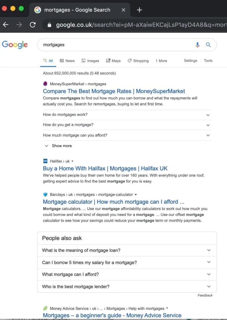 نشان ندادن آدرس در نتایج گوگل