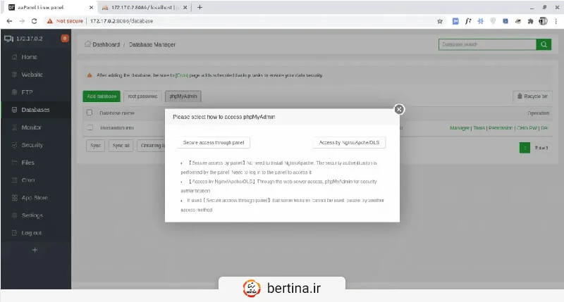 در کنترل پنل aapanel، سیستم نظارتی یا مانیتورینگ، تعبیه شده است.