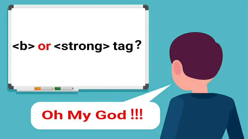 بررسی اهمیت تفاوت تگ های b و strong در سئو