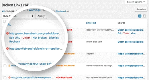 پلاگین پیدا کردن لینکهای شکسته سایت