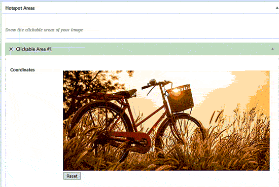 انتخاب محدوده موردنظر در تصویر تعاملی