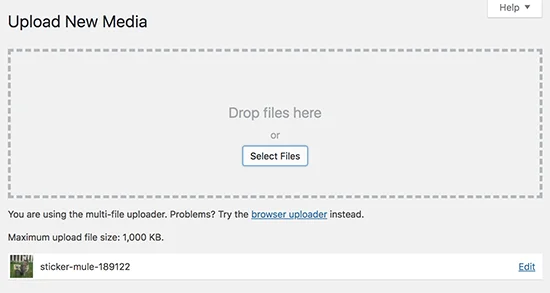 آپلود موفق عکس و فایل در وردپرس