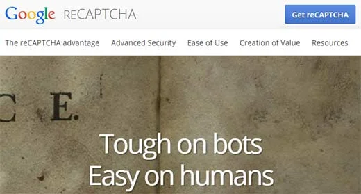 سایت recaptcha