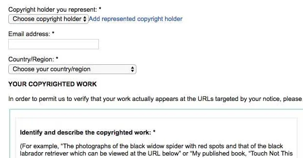 قوانین کپی رایت گوگل