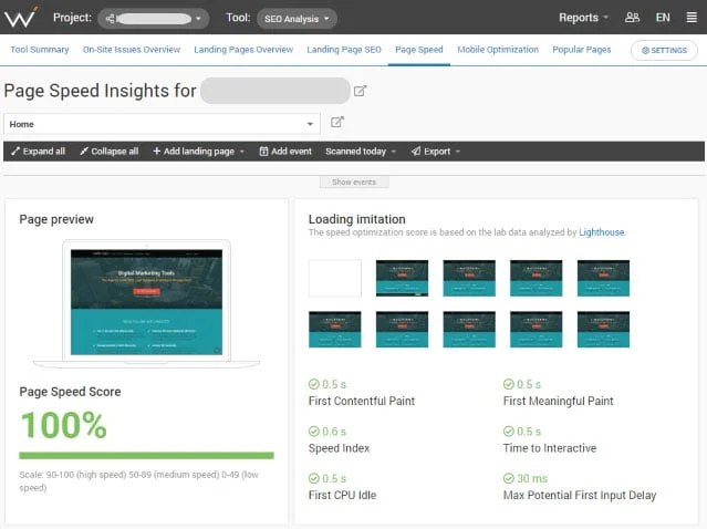 بهینه سازی سرعت در نسخه موبایل سایت