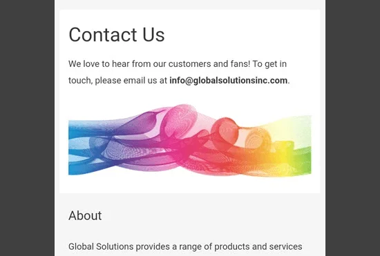 نسخه موبایل سایت بدون ابزارک جستجو