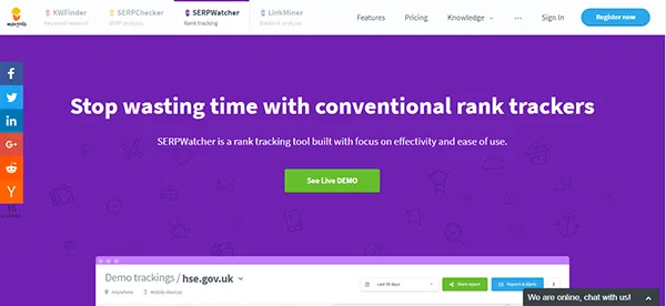 سایت SERPWatcher