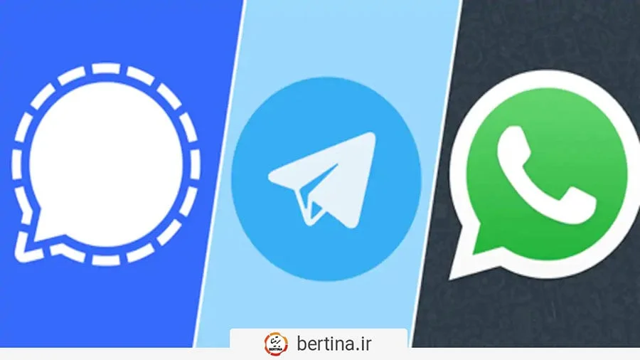 مقایسه واتساپ - تلگرام - سیگنال