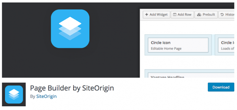 پلاگین Page Builder by SiteOrigin