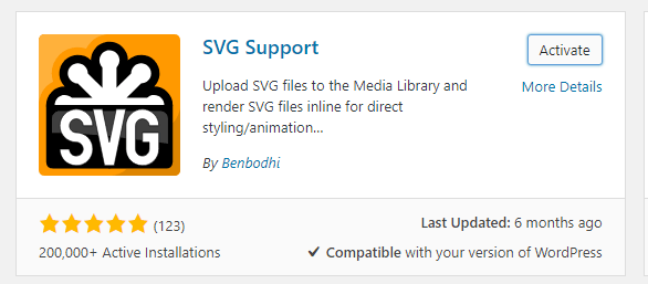 پلاگین SVG Support