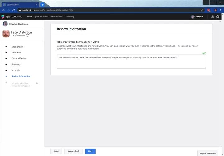review information