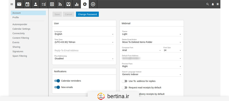 روی آیکون تنظیمات (Settings) کلیک کنید.