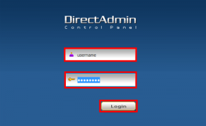 DirectAdmin-Login