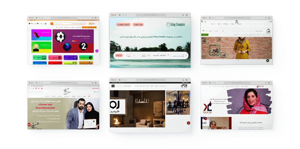 نمونه کار طراحی وبسایت